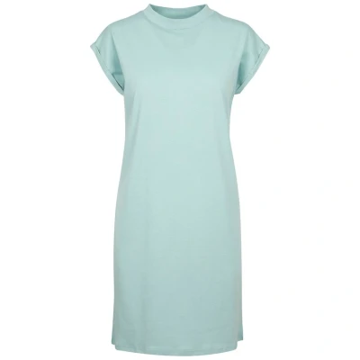Image of Build Your Brand Women&#039;s By101 ladies Turtle Extended Shoulder Dress Casual, Bluemint, S