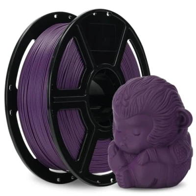 Image of FLASHFORGE Carbon Fiber PLA Filament 1.75mm, Reinforced 3D Printer Filament, 1KG Spool Dimensional Accuracy +/ 0.02mm, High Strength &amp; Abrasion Resistance (Iris Purple)