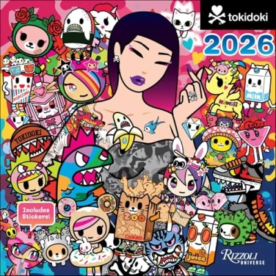 Image of tokidoki 2026 Wall Calendar (Includes Stickers)