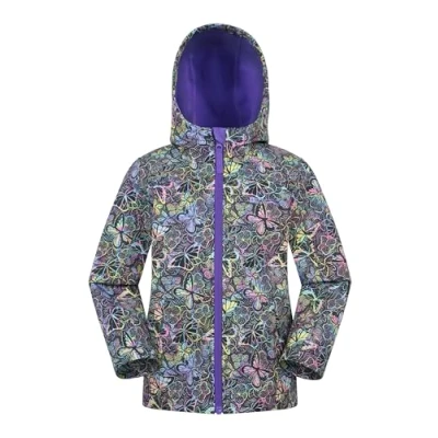 Image of Mountain Warehouse Exodus Kids Softshell Jacket Breathable, Wind Resistant, Water Resistant &amp; Fleece Lined Coat for Boys Girls Spring Summer, Hiking Outdoors Dark Blue 3 4 Years