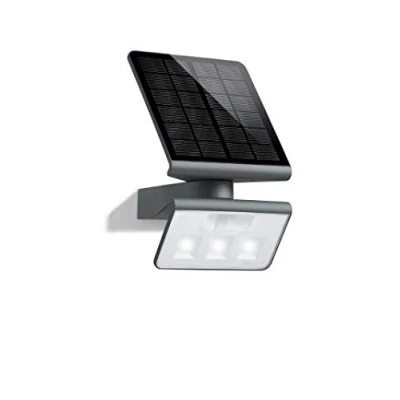 Image of Steinel XSolar L S Solar Outdoor Light Anthracite, Motion Sensor Wall Light, Adjustable Garden Lamp, 2500 mAh Battery