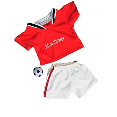 Image of Manchester Soccer Outfit with Ball Teddy Bear (16&quot;)