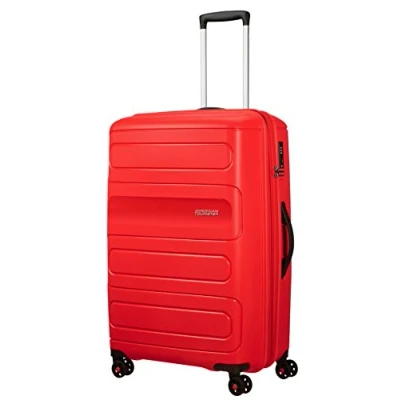 Image of American Tourister Sunside Spinner 77 Expandable, 4.5 KG, 106/118L, Sunset Red