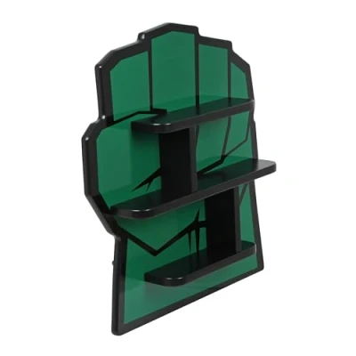 Image of Disney Marvel Avengers Hulk Small Wall Shelf, Mounted Kids&#039; Bookshelf and Storage Shelf Wooden Floating Shelves For Bedroom &amp; Playroom
