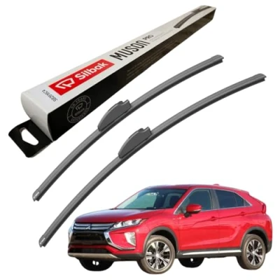 Image of Silbak Windscreen Wipers, fits for MITSUBISHI ECLIPSE CROSS (2017 ONWARDS) Front Wiper Blades, 600mm/500mm