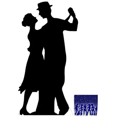 Image of Salsa Dancer (Silhouette) Silhouette Lifesize Cardboard Cutout / Standee Standup Includes 8x10 (20x25cm) Star Photo