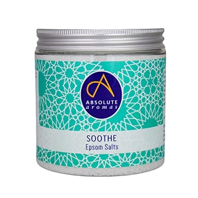Image of Absolute Aromas Epsom Bath Salts Magnesium Sulphate Infused with 100% Pure Essentials Oils (Soothe, 575g)