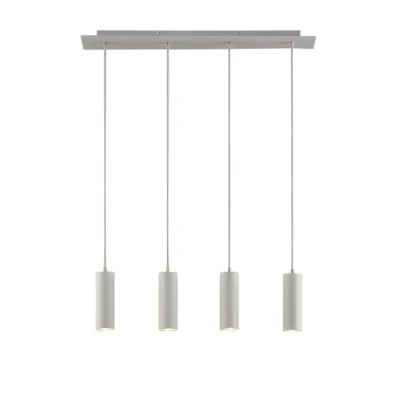 Image of Lindby pendant light Joffrey, 76 cm, white, 4 bulb, GU10