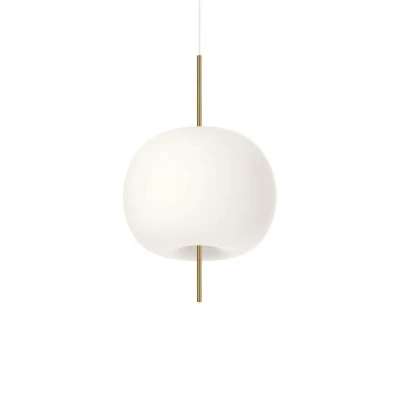 Image of Kundalini Kushi hanging light Ø 33 cm brass/white