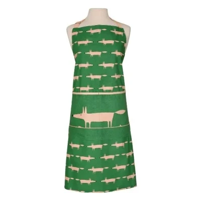 Image of Scion Living Mr Fox Adult Apron Mint Leaf