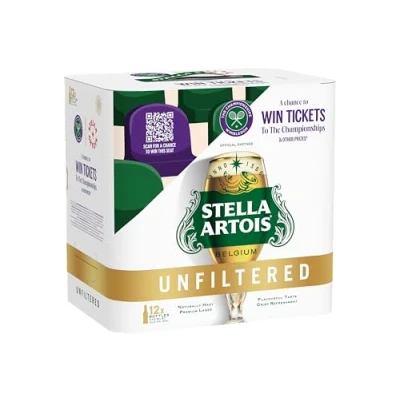 Image of Stella Artois Unfiltered bottles, 330 ml (Pack of 12), Packaging may vary