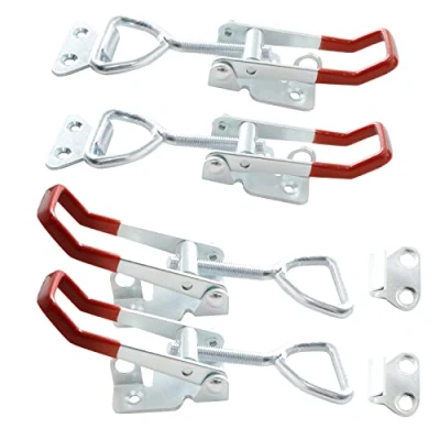 Image of Ohamtes 4PCS Carbon Steel Type 4002, 180KG 400 lbs Clamping Force, Case Latch, Adjustable Toggle Latch Clamp, Heavy Duty Handle Clamp