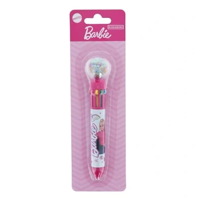 Image of Blueprint Collections Barbie Multi Colour Pen Writing Pens Novelty Coloured Colouring Back to School Supplies Stationery