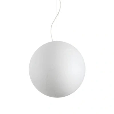Image of Carta Indoor Globe Ceiling Pendant Lamp 1 Light White, E27