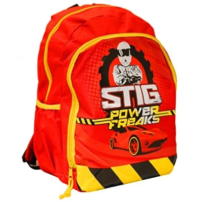 Image of Top Gear® The Stig Power Freaks Official Kids Children School Travel Rucksack Backpack Bag BBC Gear TV Show Merchandise