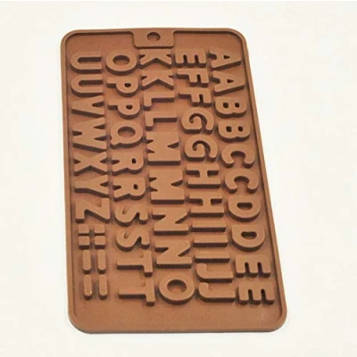 Image of Selecto Bake Silicone Chocolate Mould Non Stick Reusable Letters Mold for Candy Cake Biscuit Decoration