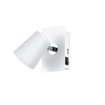 Image of Trio Lighting White LED wall spotlight Narcos w. pivotable head