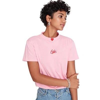 Image of Trendyol Women Young Regular fit Basic Standing Collar Knit T Shirt