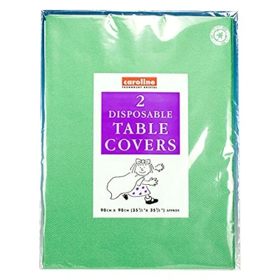 Image of Disposable Tablecovers (pack of 2, Caroline brand) Dark Green