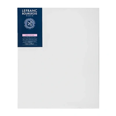 Image of Lefranc &amp; Bourgeois Series 11151 Classic Stretcher Frame 100% Cotton 350 g/m² Archival Quality Acid Free for Increased Durability Primed 70 x 100 cm