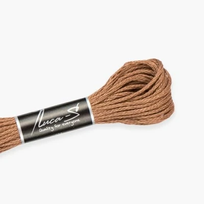 Image of Premium Embroidery Thread Luca S, 100% Giza Cotton, Oeko TEX Certified Stranded Cotton 422 / DMC 3772 Anchor 1007
