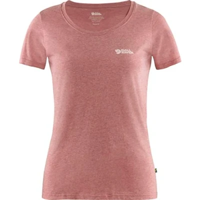 Image of FJALLRAVEN F83509 342 999 Fjällräven Logo T Shirt W Raspberry Red Melange XXS