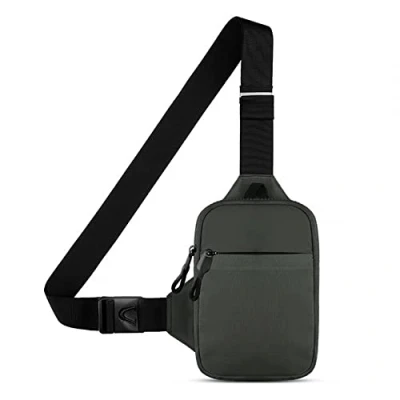 Image of DONGKER Chest Crossbody Bag, Waterproof Sling Bag With Adjustable Strap for Men Women Running,Walking,Jogging,Climbing,Cycling,Outdoor Sports