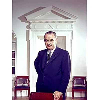 Image of Portrait President Lyndon Johnson White House Photo Unframed Wall Art Print Poster Home Decor Premium