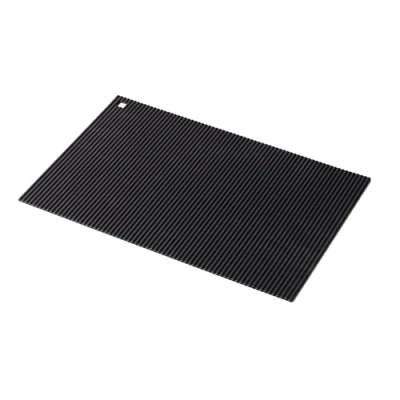 Image of Zeal Large Silicone Trivet Mat Kitchen Worktop Protector for Hot Pots and Pans (36 x 24 cm) Heat Resistant Mat, Non Slip Rectangle (Black)