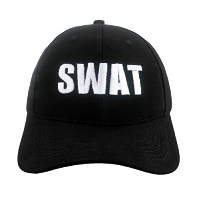 Image of MFAZ Morefaz Ltd Men Women Baseball Cap SWAT Moro Leaf Hat caps Adjustable Snap Back LA (Swat Black Cap)
