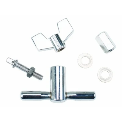 Image of Gibraltar Accessory Drum Set rack Survival Kit 8mm wing nuts, clamp hex nut, screw, screw washer, T handle, SC GRSK