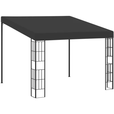Image of vidaXL Wall mounted Gazebo 3x3 m Anthracite Fabric
