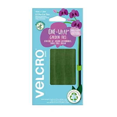 Image of Velcro One Wrap Garden Ties 15cm x 1.2cm, 12 Pre Cut