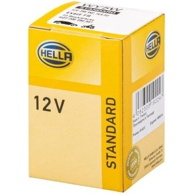 Image of N000000003598 Bulb HELLA 8GP 003 594 541 12V 5W WY5W Halogen Front and Rear BMW: 3 Compact, Coupe, Z3 Roadster, AUDI: A6 C6 Saloon, Avant