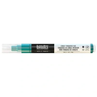 Image of Liquitex 4620169 2 4 mm Fine Nib Paint Marker Cobalt Turquoise