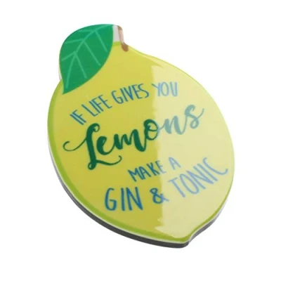Image of If Life Gives You Lemons Make A Gin And Tonic Alcohol Lovers Funny Quote Novelty Magnet