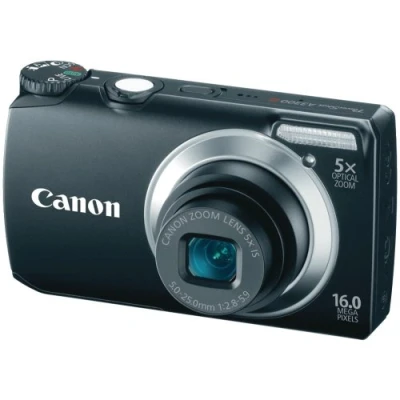 Image of Canon A3300 IS Compact Digital Camera 16 Megapixels 5 x Zoom Black (Renewed)