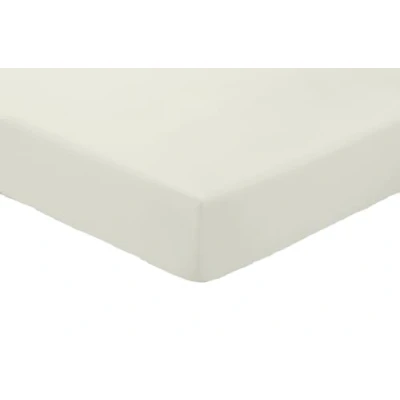 Image of Amigozone Extra Deep 16&quot;(40cm) Non Iron Percale Pollycotton Fitted Sheets (Double, Cream)