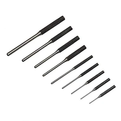Image of 9Pcs Roll Pin Punch Set with Storage Pouch, Hand Removal Tool for Automotive/Jewelry/Watches Repair