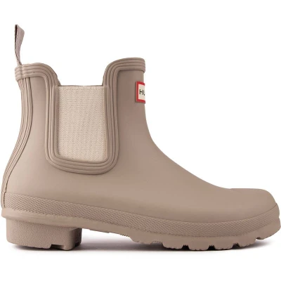 Image of Hunter Womens Original Chelsea Boots Natural Size UK 4