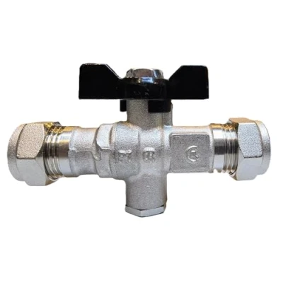 Image of TC 15mm Compression Double Check Valve with Lever Isolating