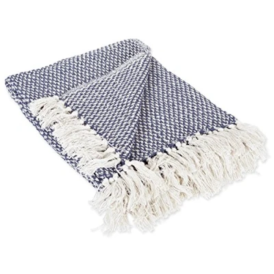 Image of DII 100% Cotton, Basketweave, Nautical Blue, 50x60