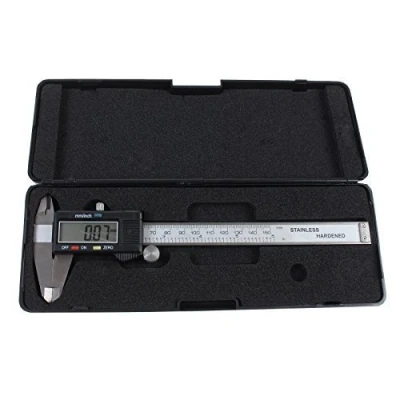 Image of Durable 6&quot; Digital LCD Vernier Caliper Gage Micrometer Stainless Electronic Measurement Tool With Batteries