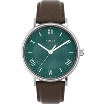 Image of Timex Southview Mens Brown Watch TW2V91500 Leather One Size