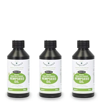 Image of Hempiness Organic Hemp Seed Oil (Pack of 3 250ml)