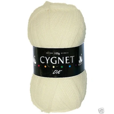 Image of Cygnet DK Double Knitting Acrylic Yarn/Wool 100g 256 Cream