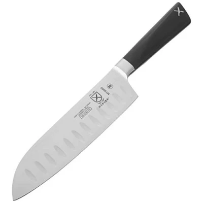 Image of Mercer Culinary M19050 Zum Santoku Knife, Stainless Steel, 9.7 x 2.5 35.3 cm