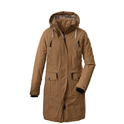 Image of G.I.G.A. DX GIGEQ 38720 000 Women&#039;s Casual Functional Coat with Zip Off Hood GW 47 WMN CT Light Brown 42