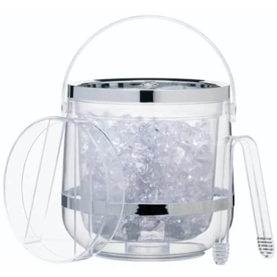 Image of BarCraft Double Walled Ice Bucket &amp; Tongs