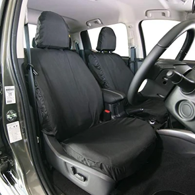Image of Town &amp; Country Car Seat Cover Font Black Fits: Fiat Fullback and Mitsubishi L200 (Series 5)